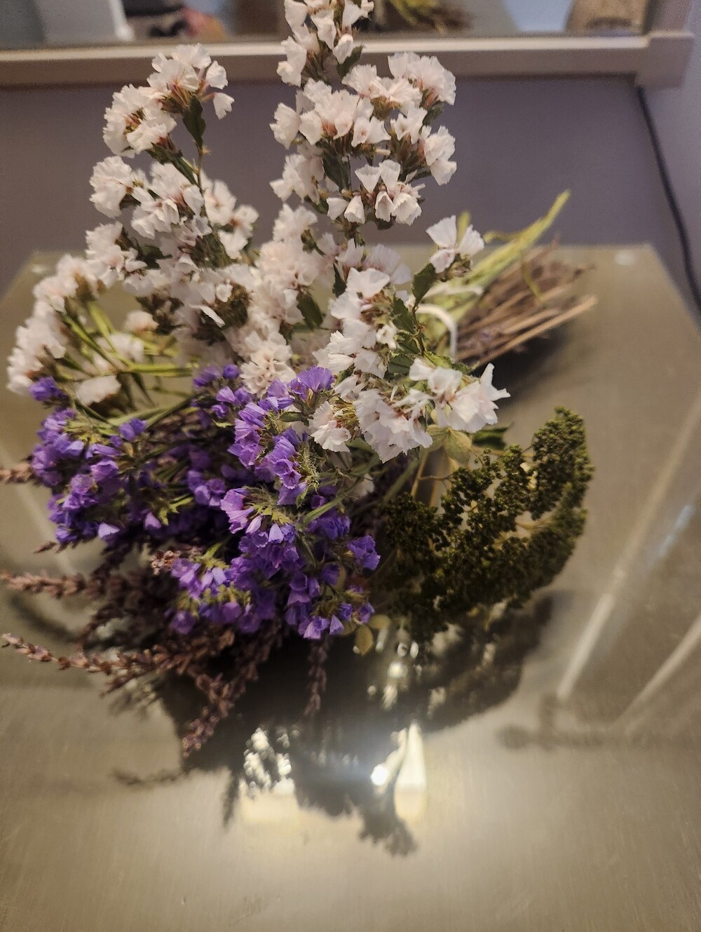 Real Fragile Aromatic Dried Flower Bouquet